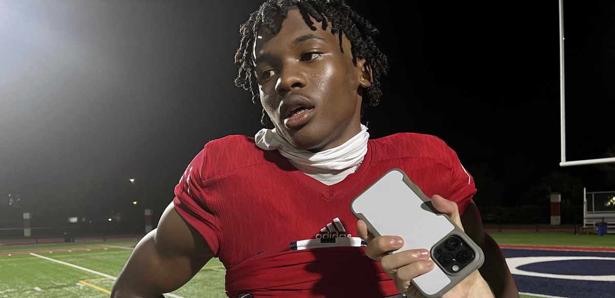 Ohio State commit Jeremiah Smith caught two touchdown passes in Chaminade-Madonna's 47-7 rout of Archbishop Carroll in the Class 1M state semifinals on Friday.